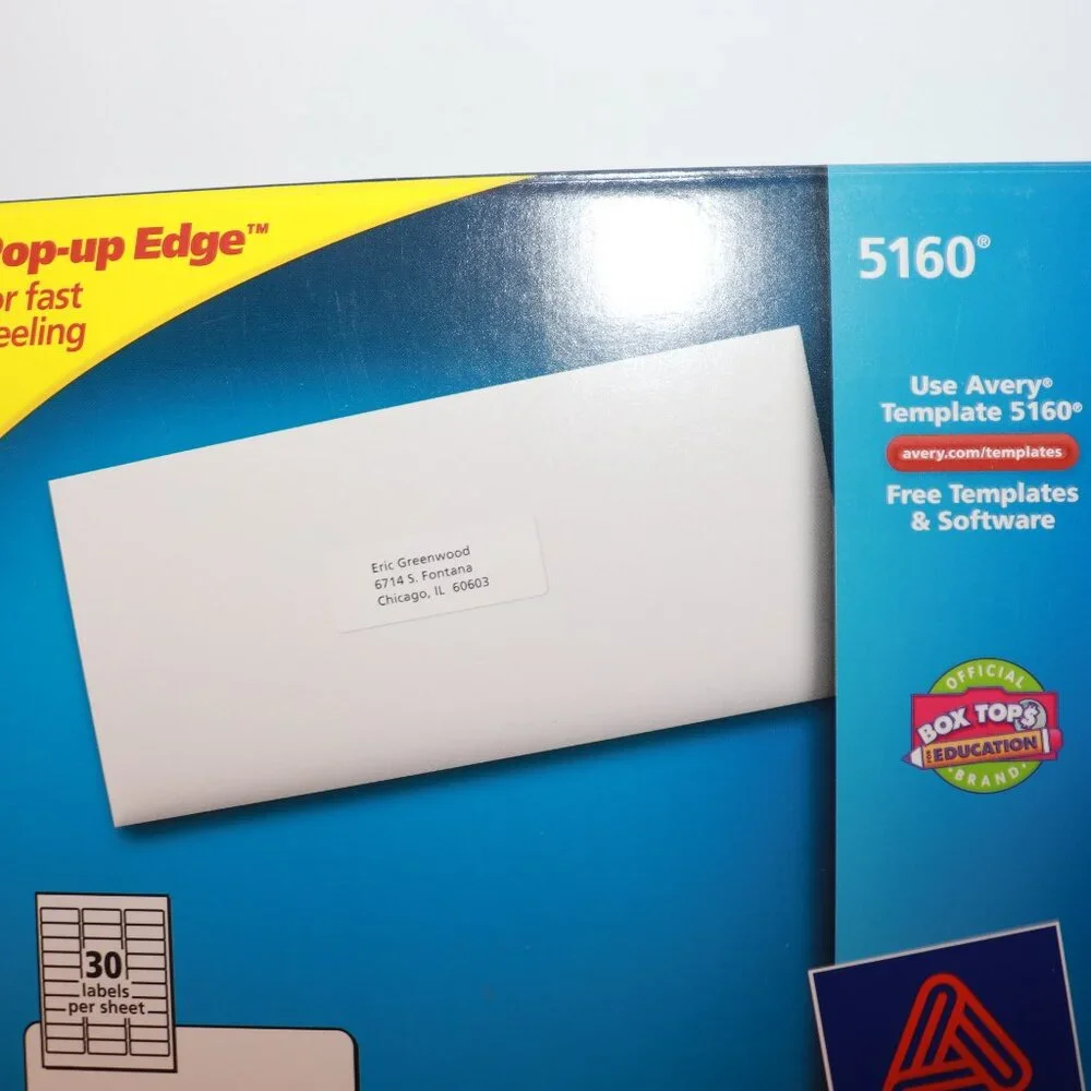 Avery Easy Peel Mailing Address Labels Laser 1
